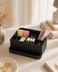 Organizator de birou cu compartimente și tăviță frontală – suport pentru accesorii office